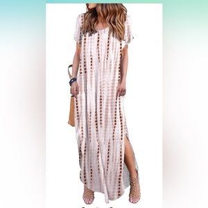 Tie Dye Long Maxi dress Large